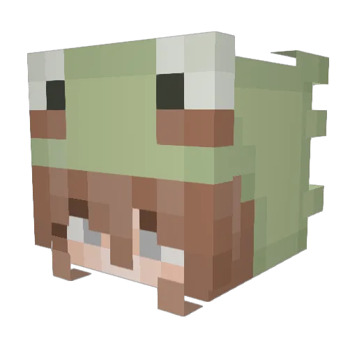 BlueHelena Minecraft avatar head, 3D render