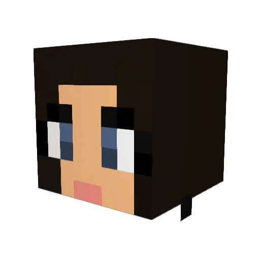 BlueIce43 Minecraft avatar head, 3D render