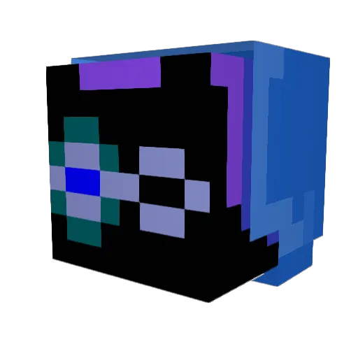 BlueIceFrost Minecraft avatar head, 3D render