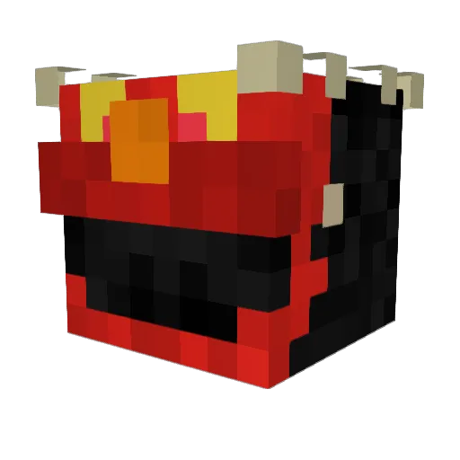 BlueIsU Minecraft avatar head, 3D render
