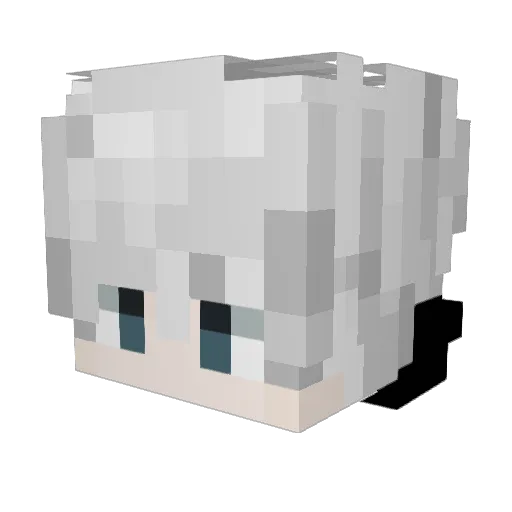 BlueJay1606 Minecraft avatar head, 3D render