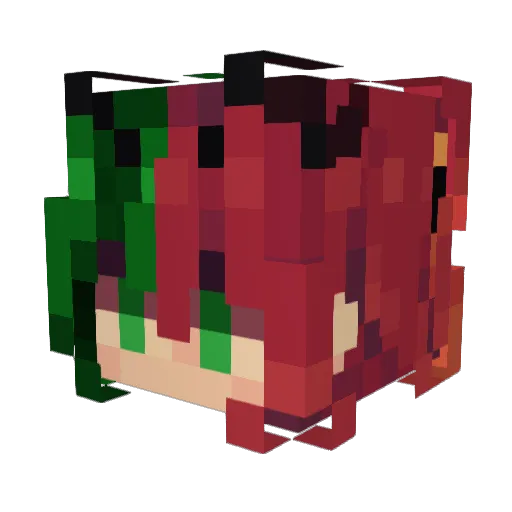 BlueJay1_ Minecraft avatar head, 3D render
