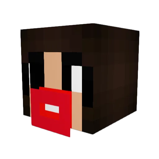 BlueJelly120 Minecraft avatar head, 3D render