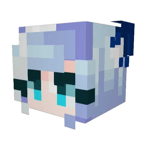 BlueKGamer17 Minecraft avatar head, 3D render