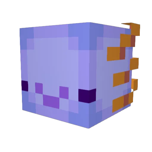 BlueKerfuffle Minecraft avatar head, 3D render