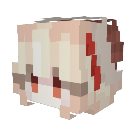 BlueKingWoW Minecraft avatar head, 3D render
