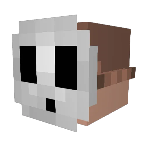 BlueLaser_HD Minecraft avatar head, 3D render