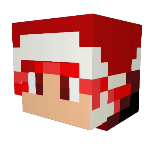 BlueLemon214 Minecraft avatar head, 3D render