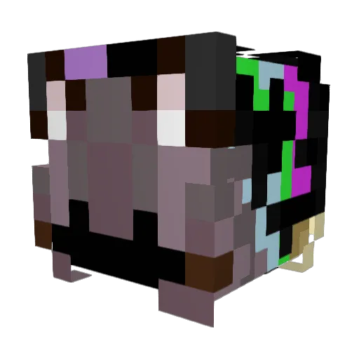 BlueLily561 Minecraft avatar head, 3D render