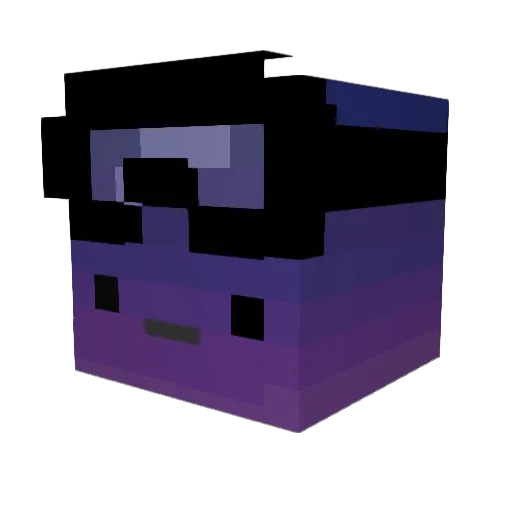BlueLines220 Minecraft avatar head, 3D render