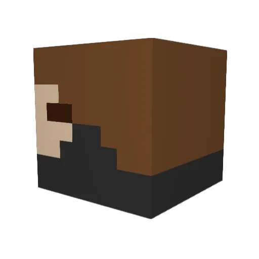 BlueLinkLego11 Minecraft avatar head, 3D render