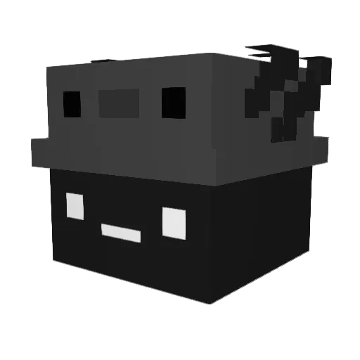 BlueNexus_UwU Minecraft avatar head, 3D render