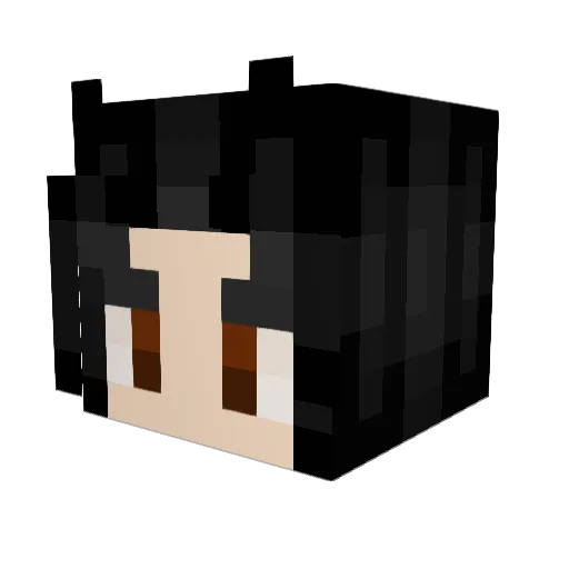 BlueO3 Minecraft avatar head, 3D render