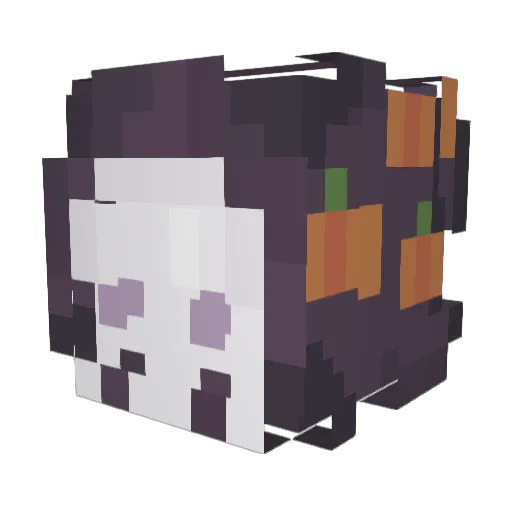 BlueOrange_S Minecraft avatar head, 3D render