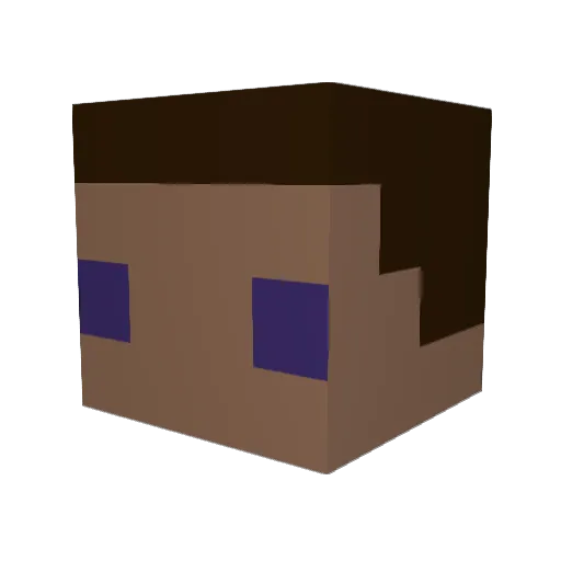 BluePepper0 Minecraft avatar head, 3D render