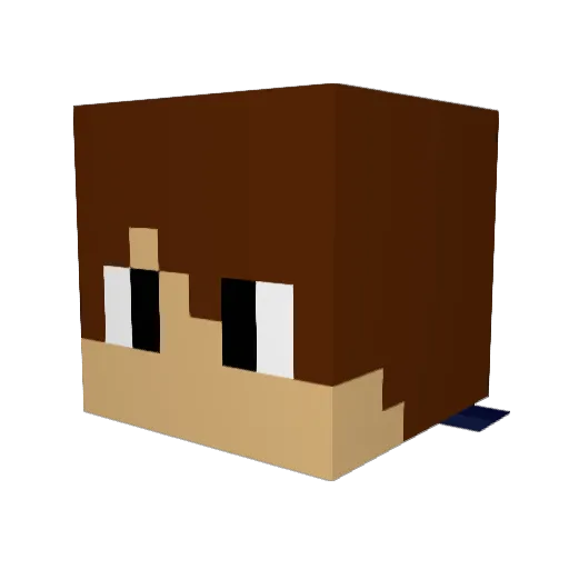 BluePhoenix918 Minecraft avatar head, 3D render