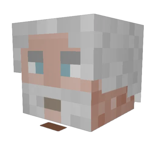 BluePig7788 Minecraft avatar head, 3D render