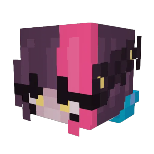BluePikmin_9 Minecraft avatar head, 3D render