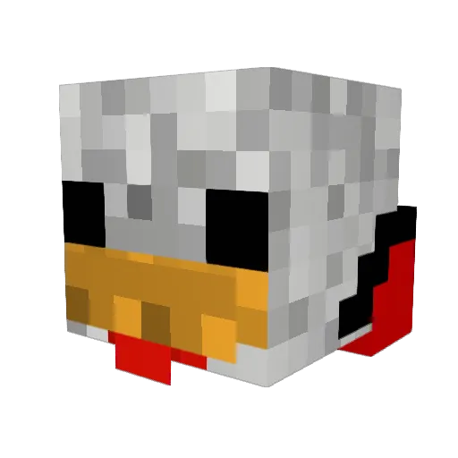 BluePsychic Minecraft avatar head, 3D render