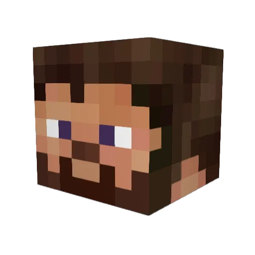 BlueQuartz01 Minecraft avatar head, 3D render
