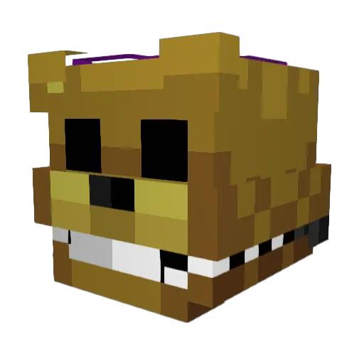 BlueRamX Minecraft avatar head, 3D render