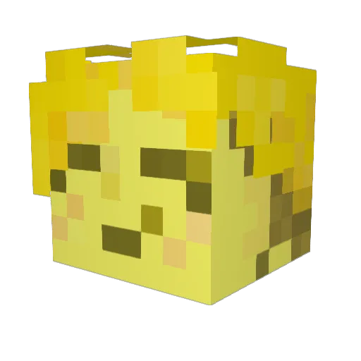 BlueRobot93 Minecraft avatar head, 3D render