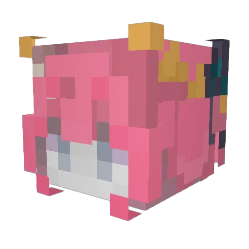 BlueSaysHi Minecraft avatar head, 3D render