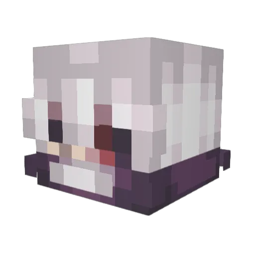 BlueScope Minecraft avatar head, 3D render