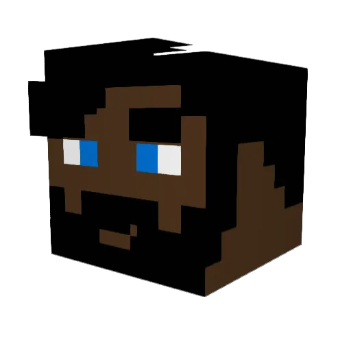 BlueShade23 Minecraft avatar head, 3D render