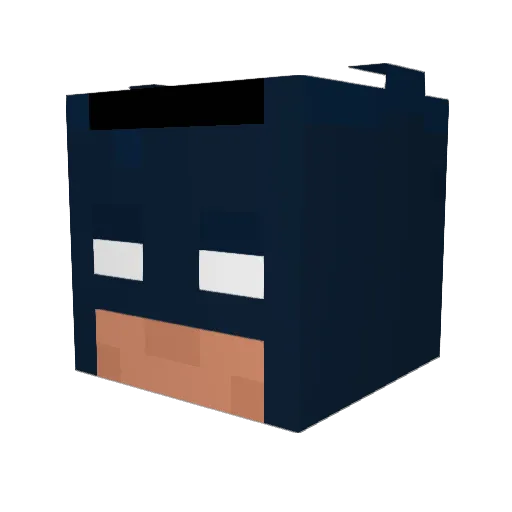 BlueShark7 Minecraft avatar head, 3D render