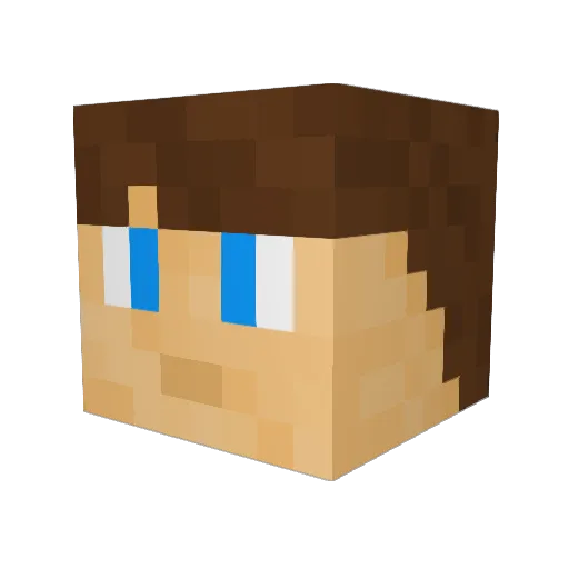 BlueShifter9067 Minecraft avatar head, 3D render