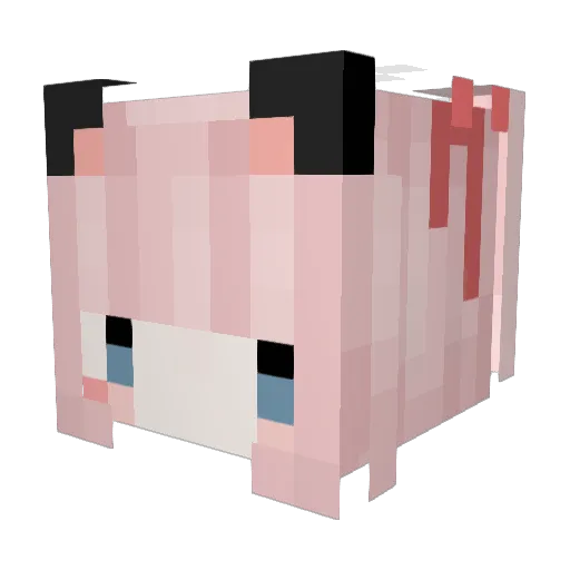 BlueSky1667 Minecraft avatar head, 3D render