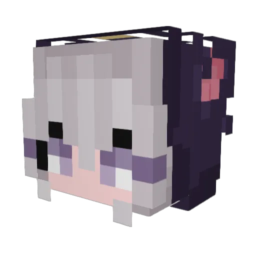 BlueSkyCampy Minecraft avatar head, 3D render