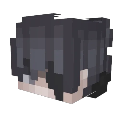 BlueSkyPvP_ Minecraft avatar head, 3D render
