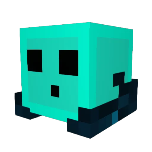BlueSlime34 Minecraft avatar head, 3D render