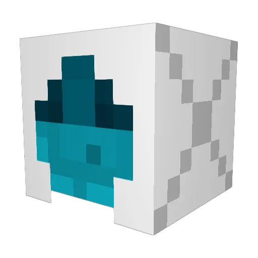 BlueSlimeVII Minecraft avatar head, 3D render
