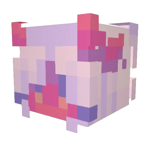 BlueStyx Minecraft avatar head, 3D render