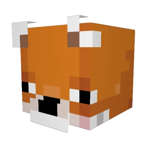 BlueSunLight Minecraft avatar head, 3D render