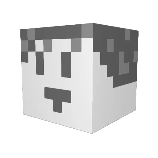 BlueSwitchYT Minecraft avatar head, 3D render