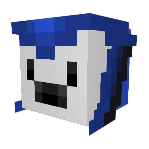 BlueTheJay Minecraft avatar head, 3D render