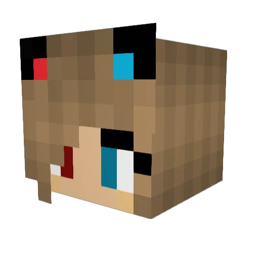BlueTrinity1 Minecraft avatar head, 3D render