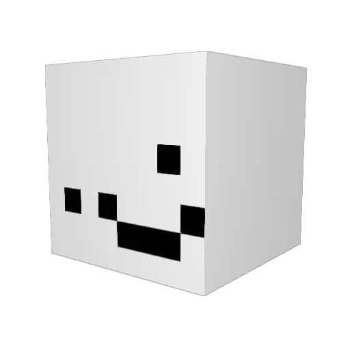 BlueTurtle2 Minecraft avatar head, 3D render