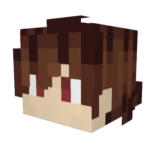 BlueWolf122 Minecraft avatar head, 3D render