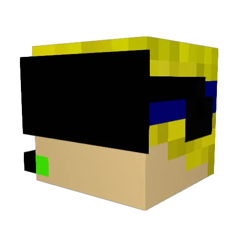 BlueXephos46 Minecraft avatar head, 3D render
