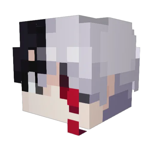 Blue_BaeBak Minecraft avatar head, 3D render