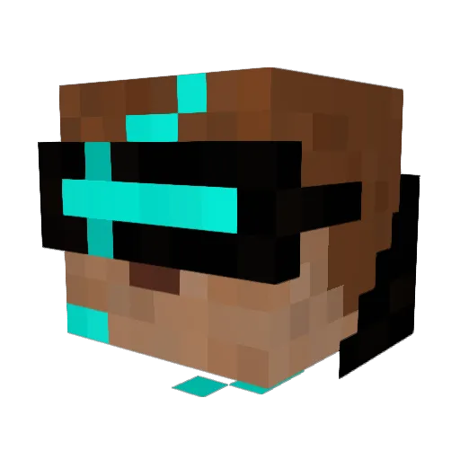 Blue_BioHazard Minecraft avatar head, 3D render