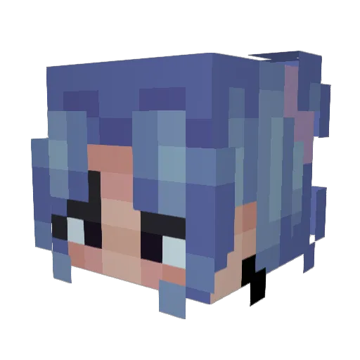 Blue_Cloud22 Minecraft avatar head, 3D render