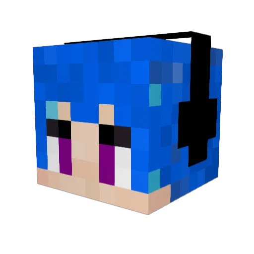 Blue_Diamond725 Minecraft avatar head, 3D render
