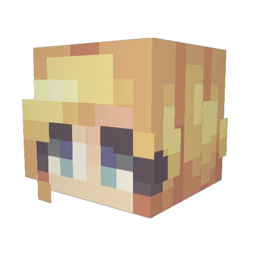 Blue_Draco135 Minecraft avatar head, 3D render