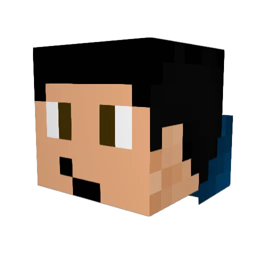 Blue_Fire474 Minecraft avatar head, 3D render